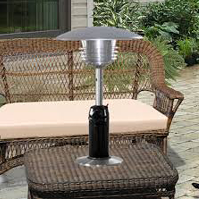 Table top outdoor gas heaters