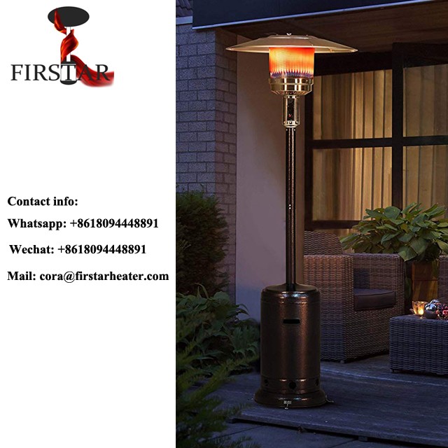 Flame Gas Heater With Table