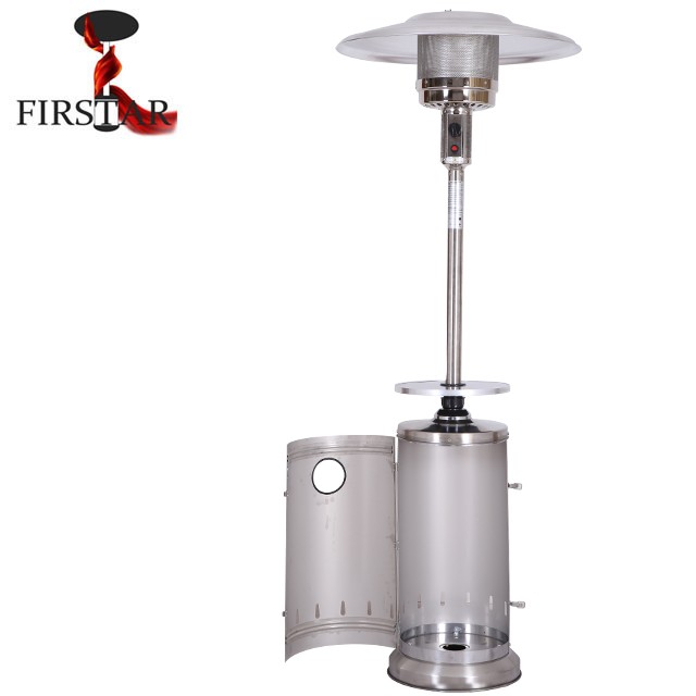 Stainless steel flame gas heater