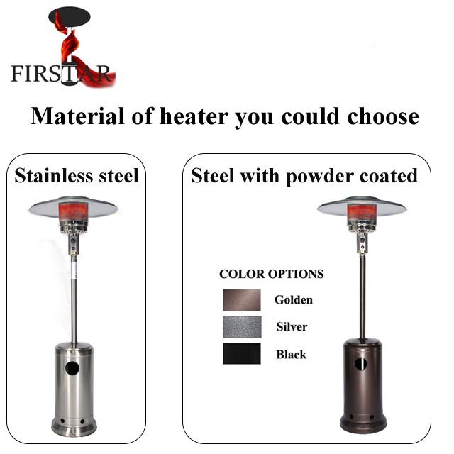 Bronze Steel Gas Patio Heater